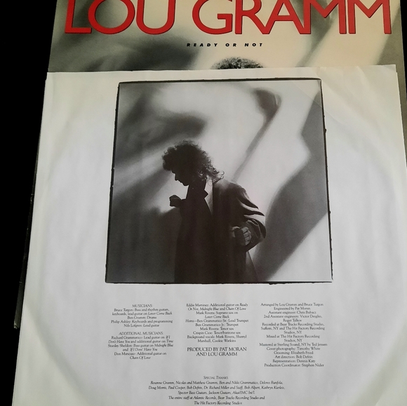 Lou Gramm- Ready or Not, Vinyl LP 1987 - Picture 8 of 8